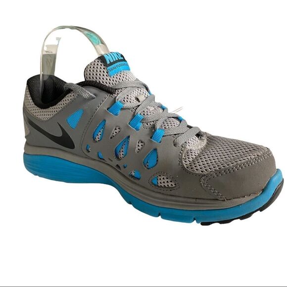 Kids Youth Nike Dual Fusion Gray/Blue Sneakers Size 6.5Y - Picture 1 of 9